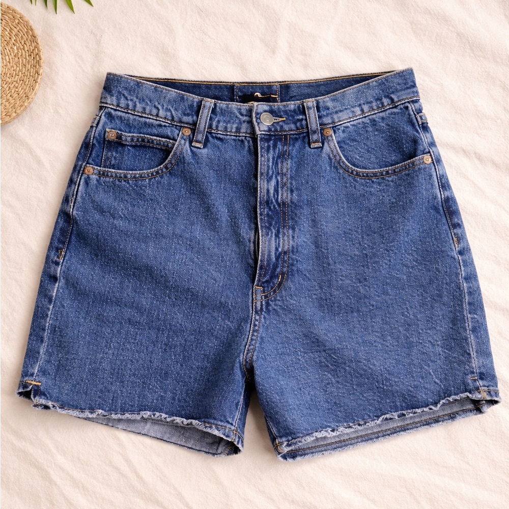GAP Blue High-Rise Denim Jean Shorts
